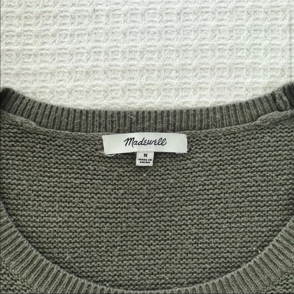 Madewell Light Olive Green Knit Sweater - Picture 2 of 3
